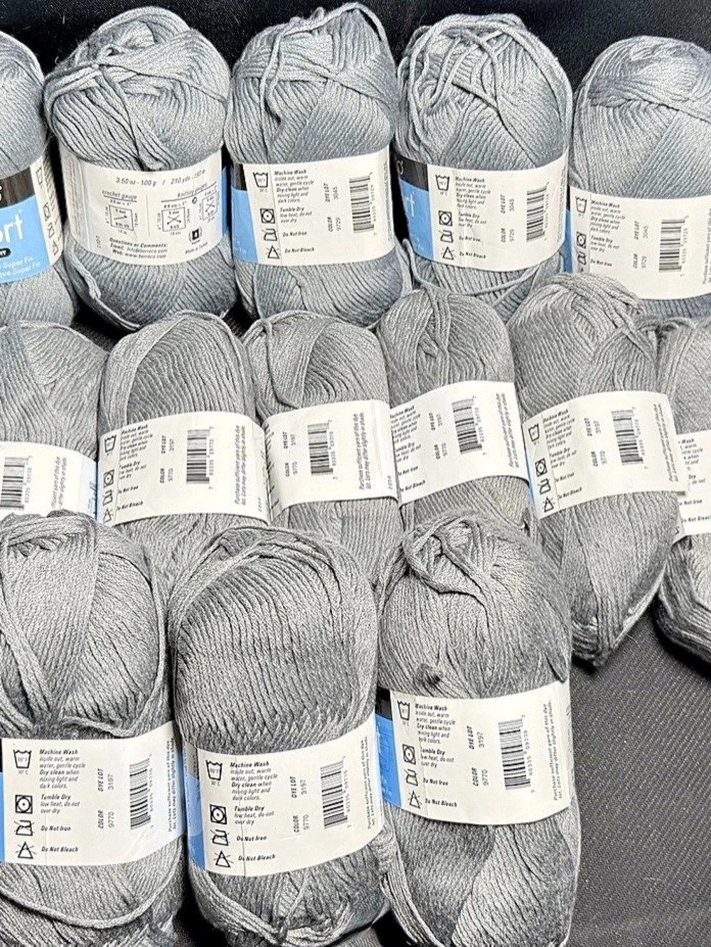 SUPER SOFT berroco Comfort Yarn Lot Grey